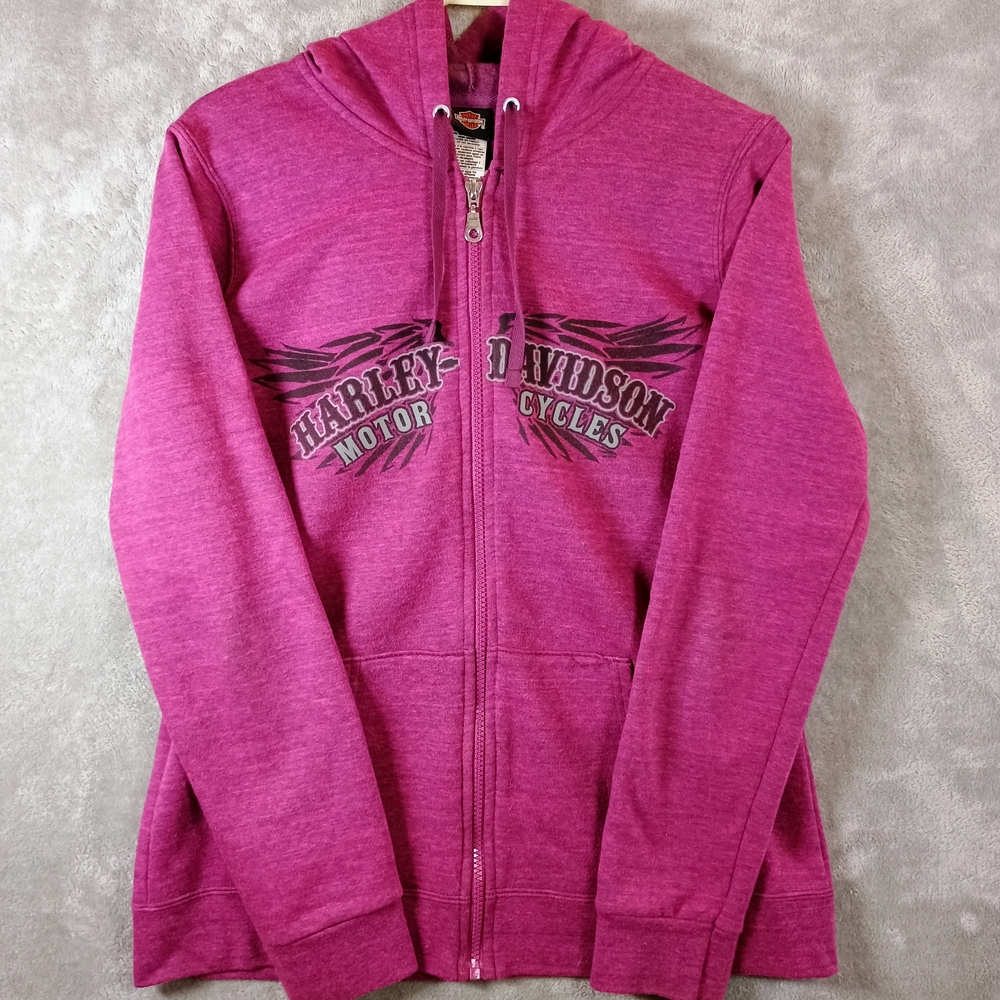 Harley-Davidson HUNTINGTON BEACH Westminster, California Pink Womens Hoodie